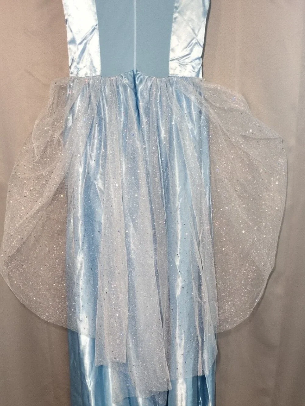 Leg Avenue Cinderella Light Blue Satin Costume Dress - Picture 5 of 10